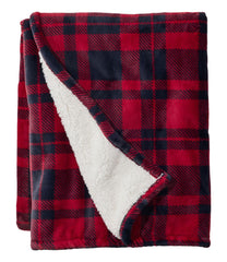 Wicked Plush Sherpa Throw, Plaid | L.L.Bean sale