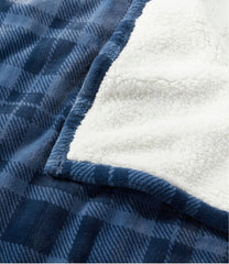 Wicked Plush Sherpa Throw, Plaid | L.L.Bean sale