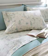 Lakeside Toile Percale Sheet Collection | L.L.Bean for sale