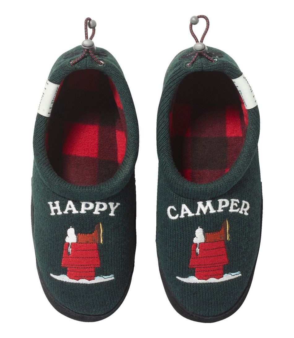 Kids' L.L.Bean X Peanuts Sweater Fleece Slippers | L.L.Bean outlet