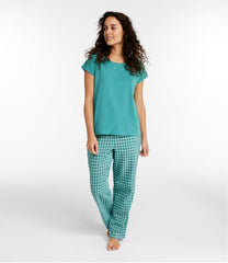Women's Bean's Seacoast Seersucker Pajama Pant Set | L.L.Bean online