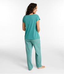 Women's Bean's Seacoast Seersucker Pajama Pant Set | L.L.Bean online