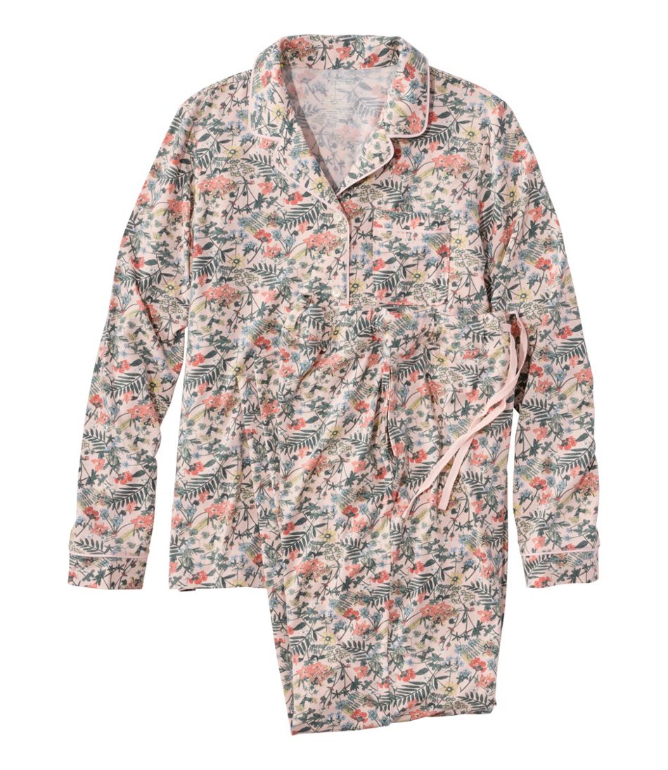 Women's Super-Soft Shrink-Free Pajama Set, Button-Front | L.L.Bean on sale