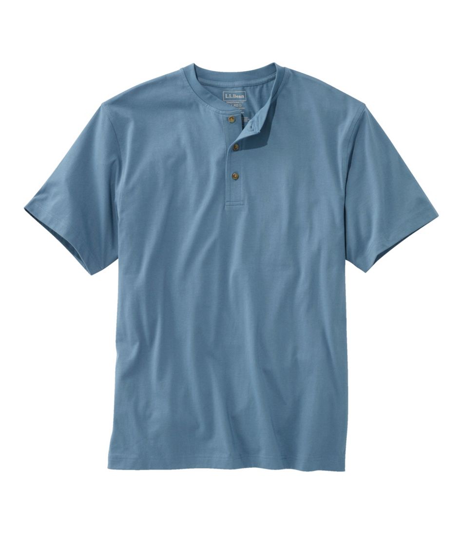 Men's Carefree Unshrinkable Tee, Traditional Fit, Henley | L.L.Bean online