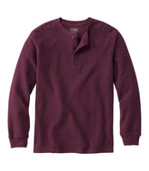 Men's Unshrinkable Mini-Waffle Henley, Long-Sleeve Traditional Fit | L.L.Bean for sale