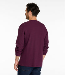 Men's Unshrinkable Mini-Waffle Henley, Long-Sleeve Traditional Fit | L.L.Bean for sale