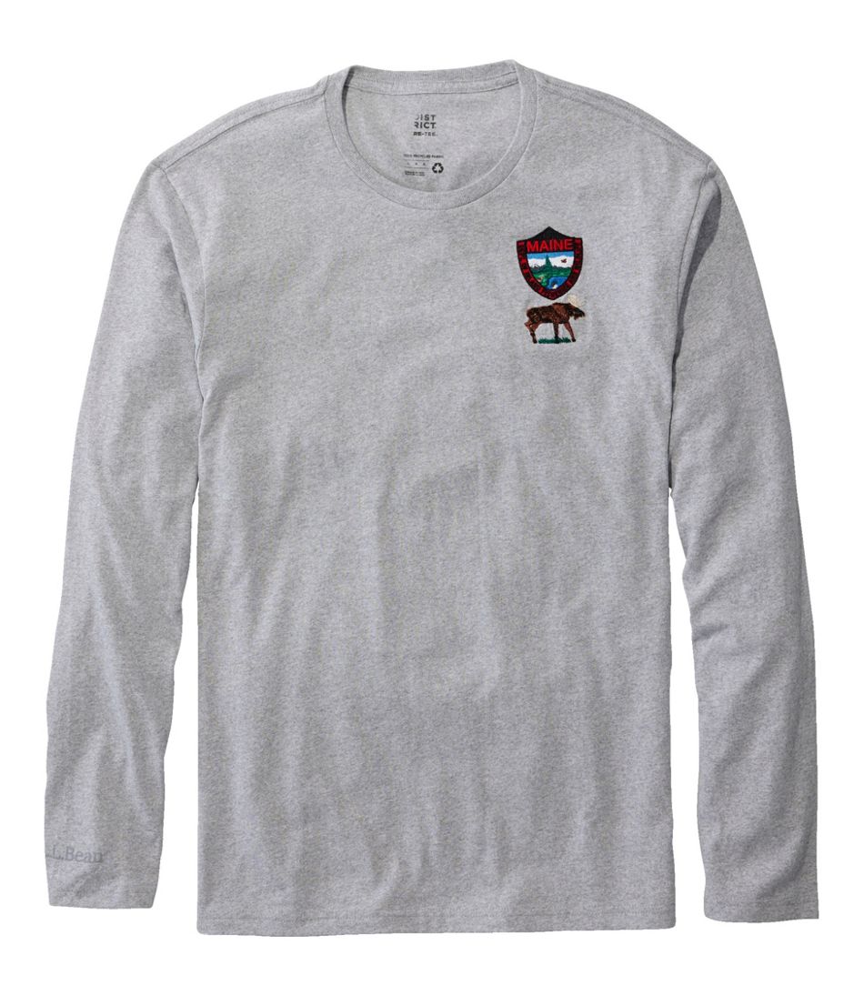 Men's MIF&W Tee, Long-Sleeve Moose | L.L.Bean online
