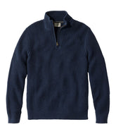 Men's Organic Cotton Waffle Sweater, Quarter Zip | L.L.Bean sale