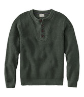 Men's L.L.Bean Organic Cotton Waffle Sweater, Henley | L.L.Bean for sale