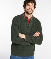 Men's L.L.Bean Organic Cotton Waffle Sweater, Henley | L.L.Bean for sale