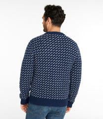 Men's Bean's Classic Ragg Wool Sweater, Crewneck, Bird's-Eye | L.L.Bean online