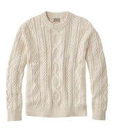 Men's Bean's Heritage Soft Cotton Fisherman Sweater, Crewneck | L.L.Bean on sale