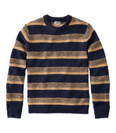 Men's Bean's Classic Ragg Wool Sweater, Crewneck, Stripe | L.L.Bean for sale