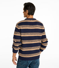 Men's Bean's Classic Ragg Wool Sweater, Crewneck, Stripe | L.L.Bean for sale