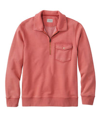 Men's Sunwashed Sweatshirt, Quarter-Zip Polo, Long-Sleeve | L.L.Bean on sale