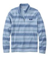 Men's Comfort Stretch Performance® Piqué, Quarter-Zip Pullover, Stripe | L.L.Bean on sale