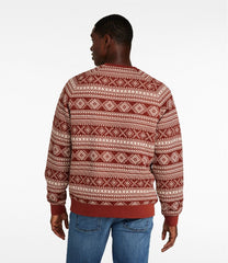 Men's Bean's Quilted Sweatshirt, Crewneck, Print | L.L.Bean outlet