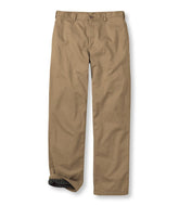 Men's Double L® Chinos, Natural Fit, Plain Front, Flannel-Lined | L.L.Bean discount