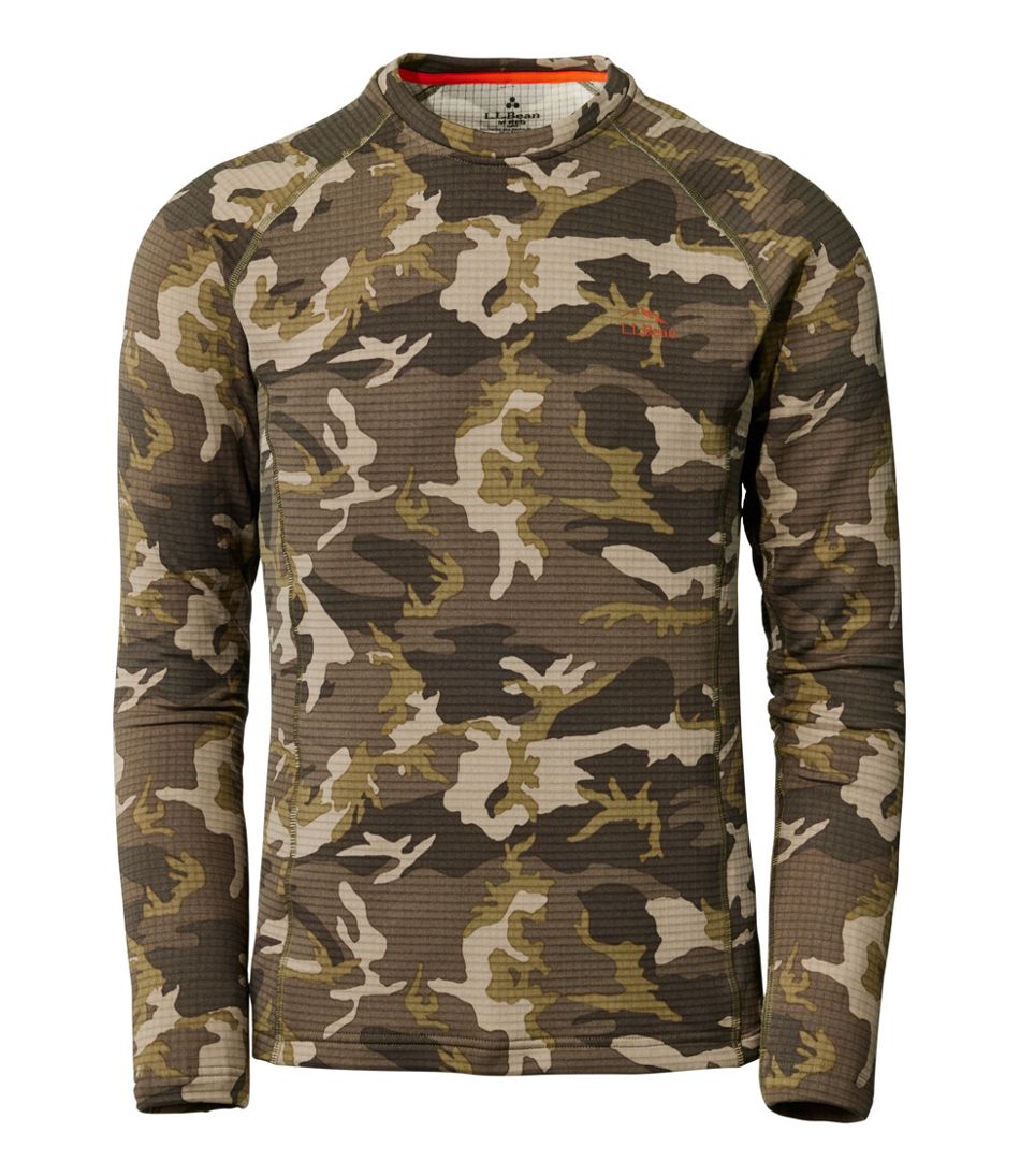 Men's L.L.Bean Heavyweight Base Layer Crew Top, Print | L.L.Bean sale