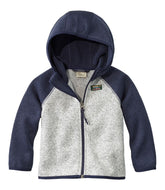 Infants' and Toddlers' L.L.Bean Sweater Fleece, Hooded Colorblock | L.L.Bean online