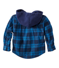 Toddlers' Fleece-Lined Flannel Shirt, Hooded | L.L.Bean outlet
