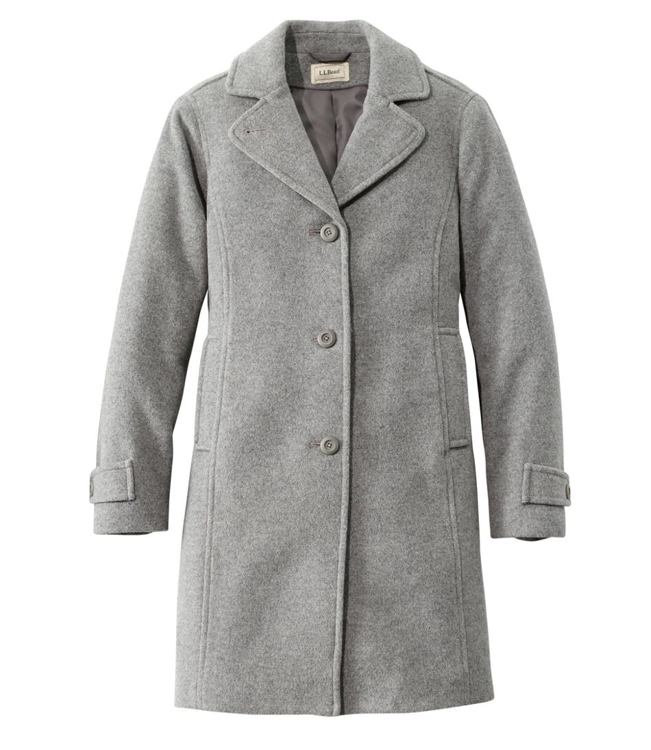 Women's Classic Lambswool Polo Coat, Three-Quarter Length | L.L.Bean outlet