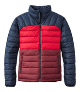 Men's Bean's Down Jacket, Colorblock | L.L.Bean on sale