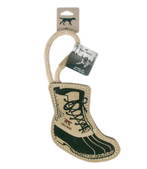 Natural Leather and Wool Bean Boot Tug Dog Toy | L.L.Bean outlet