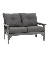 All-Weather Patio Loveseat with Textured Cushion, Slate Gray | L.L.Bean sale