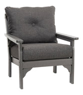 All-Weather Patio Chair with Textured Cushion, Slate Gray | L.L.Bean for sale