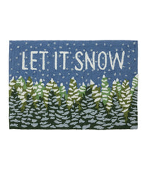 Indoor/Outdoor Vacationland Rug, Frosted Trees | L.L.Bean outlet