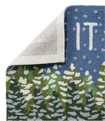 Indoor/Outdoor Vacationland Rug, Frosted Trees | L.L.Bean outlet