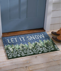 Indoor/Outdoor Vacationland Rug, Frosted Trees | L.L.Bean outlet