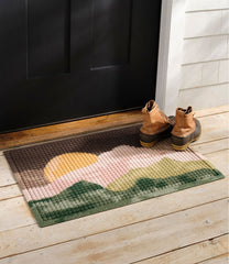 Printed Recycled Waterhog Doormat, Sunset | L.L.Bean outlet
