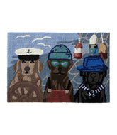 Indoor/Outdoor Vacationland Rug, Seaside Dogs | L.L.Bean on sale