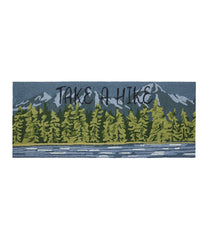 Indoor/Outdoor Vacationland Runner, Lakeside Mountain Scene | L.L.Bean outlet