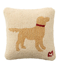Wool Hooked Throw Pillow, Yellow Dog, 14" x 14" | L.L.Bean near me