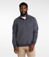 Men's Bean's Quilted Sweatshirt, Mockneck, Print | L.L.Bean on sale