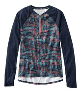 Women's Comfort Cycling Jersey, Long-Sleeve Print | L.L.Bean online