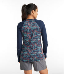 Women's Comfort Cycling Jersey, Long-Sleeve Print | L.L.Bean online
