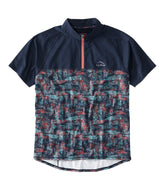 Men's Comfort Cycling Jersey, Short-Sleeve Print | L.L.Bean sale