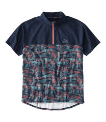 Men's Comfort Cycling Jersey, Short-Sleeve Print | L.L.Bean sale