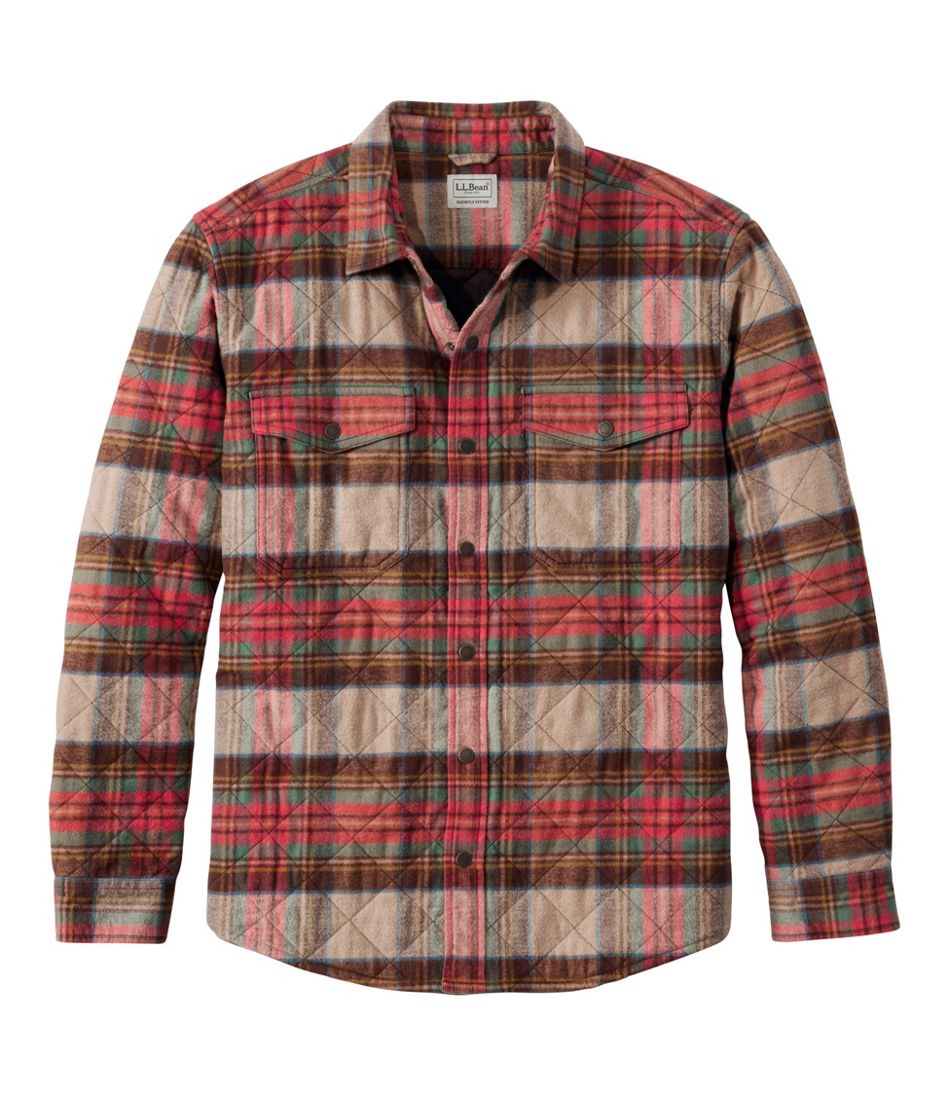 Men's Quilted Scotch Plaid Flannel Shirt Jac | L.L.Bean sale