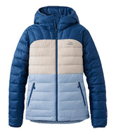 Women's Bean's Down Hooded Jacket, Colorblock | L.L.Bean discount