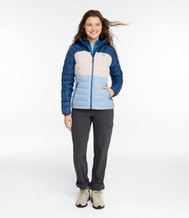 Women's Bean's Down Hooded Jacket, Colorblock | L.L.Bean discount