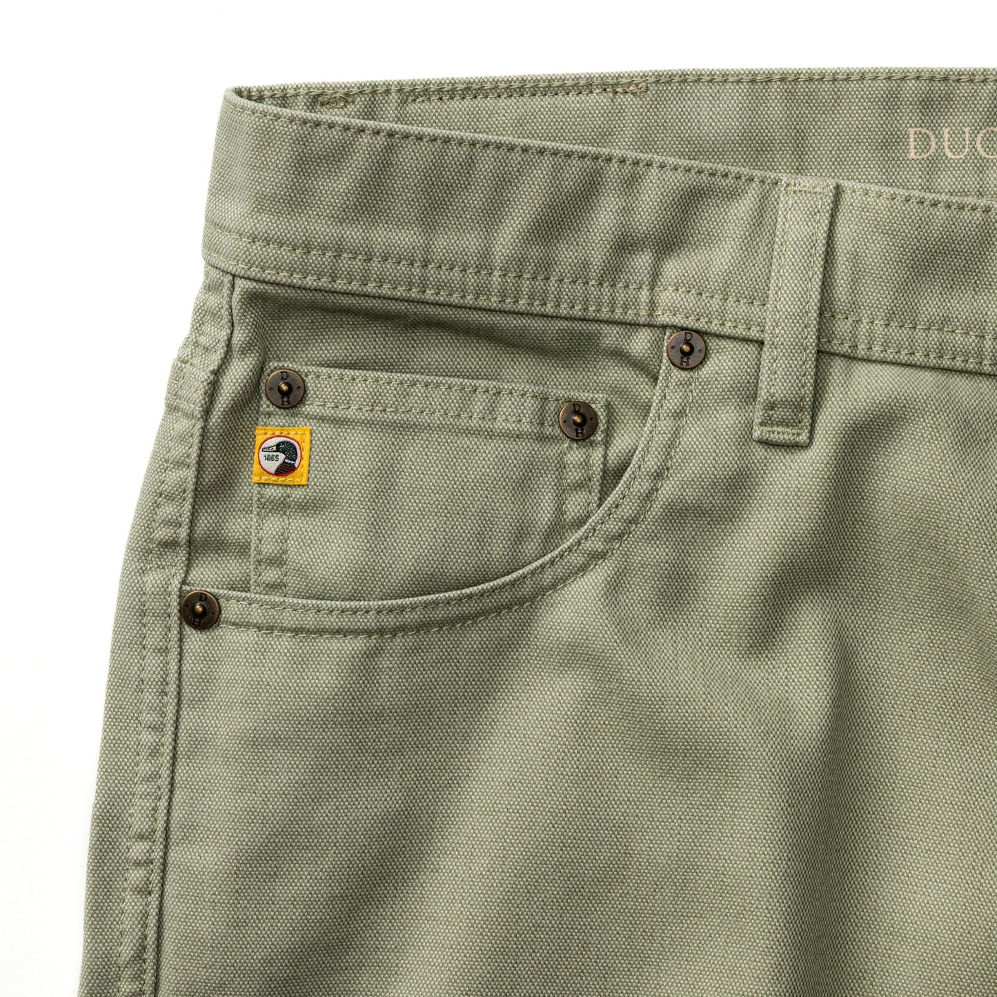 Duck Head Field Canvas Five-Pocket - Slate Green
