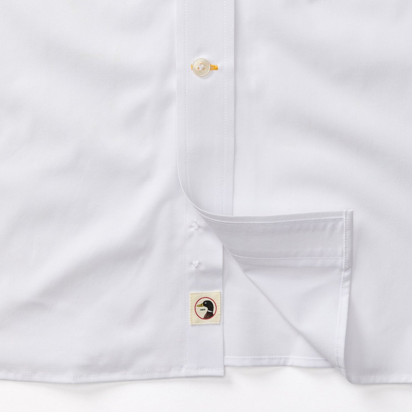 Duck Head Performance Poplin Sport Shirt - Boyce Solid- White