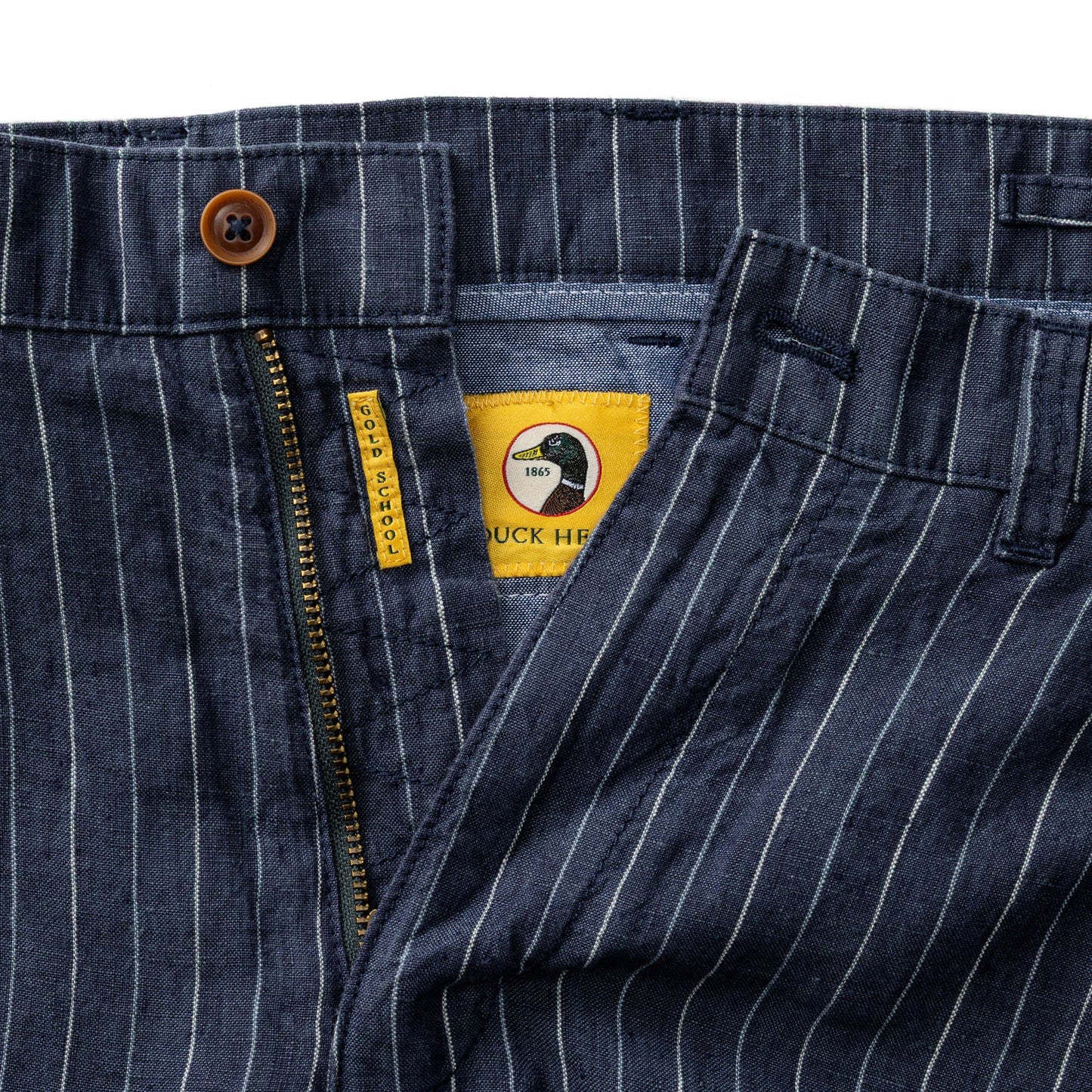 Duck Head 7" Gold School Linen Chino Short - Navy
