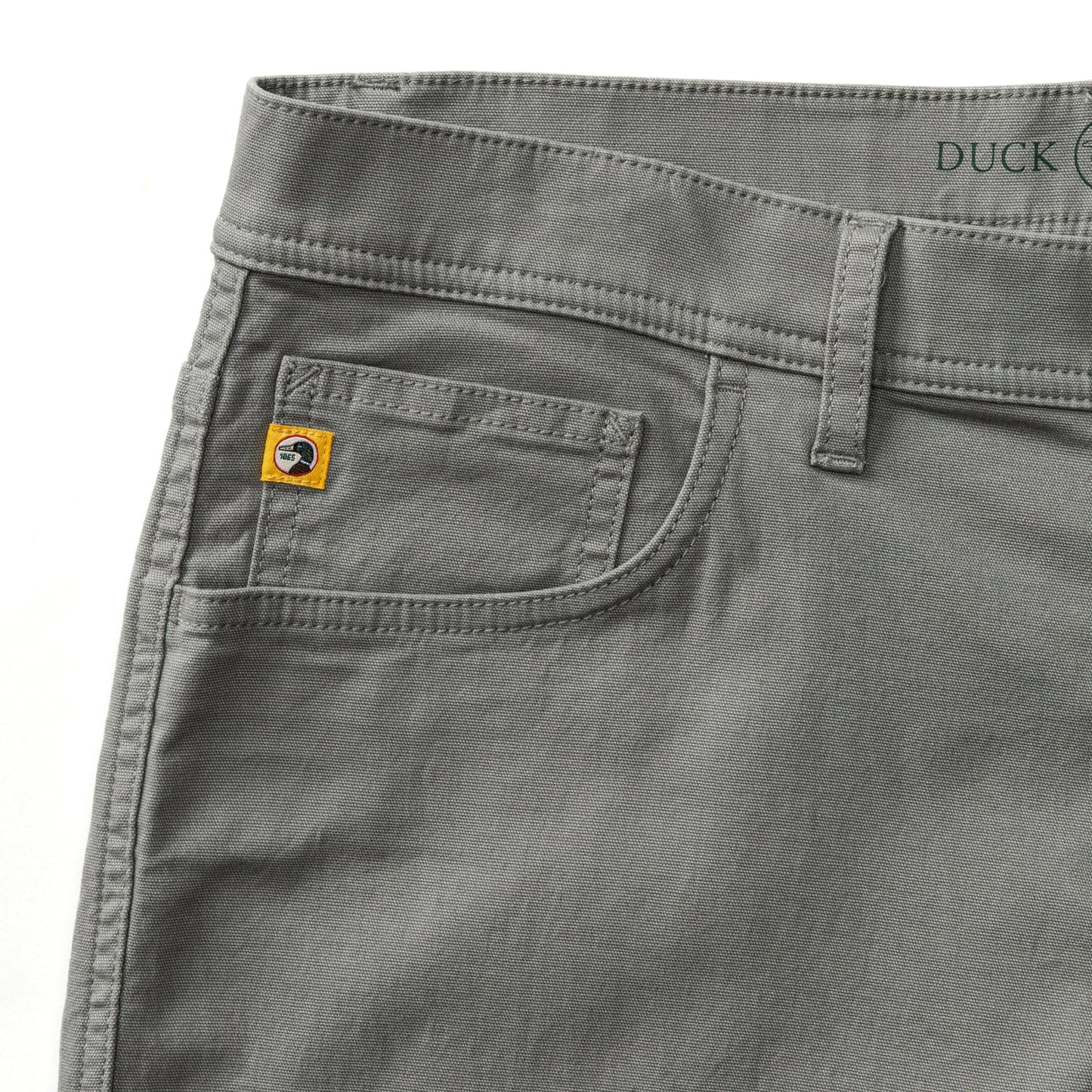 Duck Head Classic Fit Pinpoint Canvas Five-Pocket - Shadow Grey
