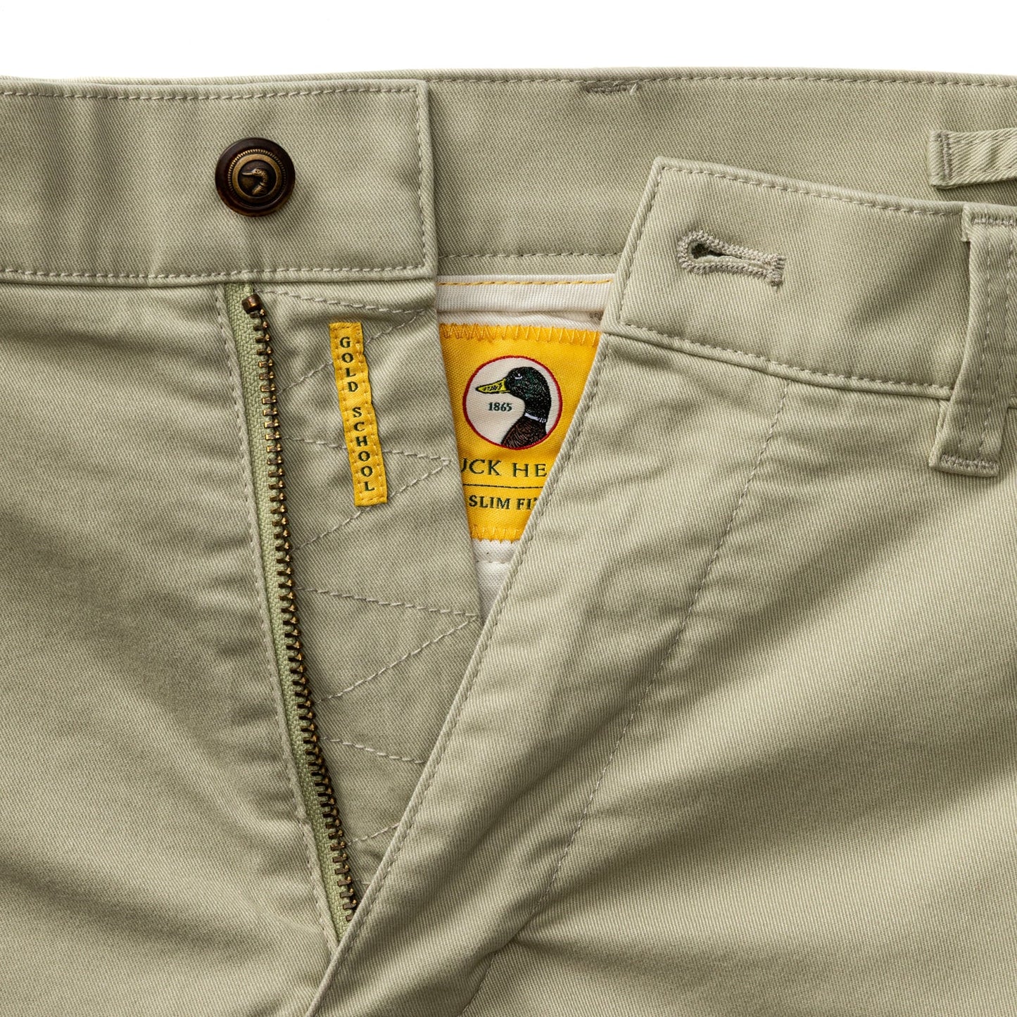 Duck Head Slim Fit Gold School Chino - Sandstone